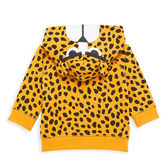 Stella McCartney Kids Baby Cheetah Print Zip Up Hoodie Size 3 months - Picture 2 of 5